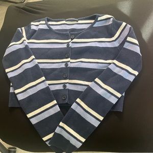 striped sweater crop